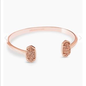 💕HP💕Kendra Scott Elton Bracelet Rose Gold Drusy